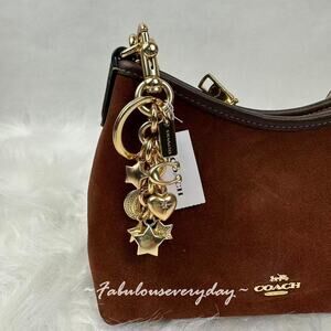 Coach Star Cluster Bag Charm In Gold CDB59 Keychain NWT Charm ONLY NO BAG